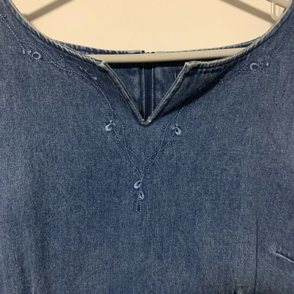 Denver Hayes Ladies denim Sleevless dress sz 16 - Picture 2 of 4